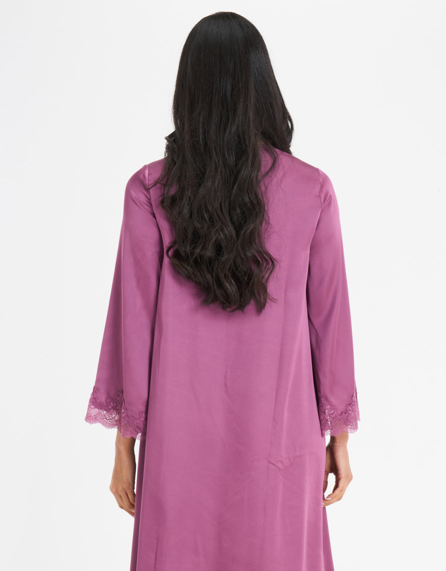 Satin Maternity Long Dress