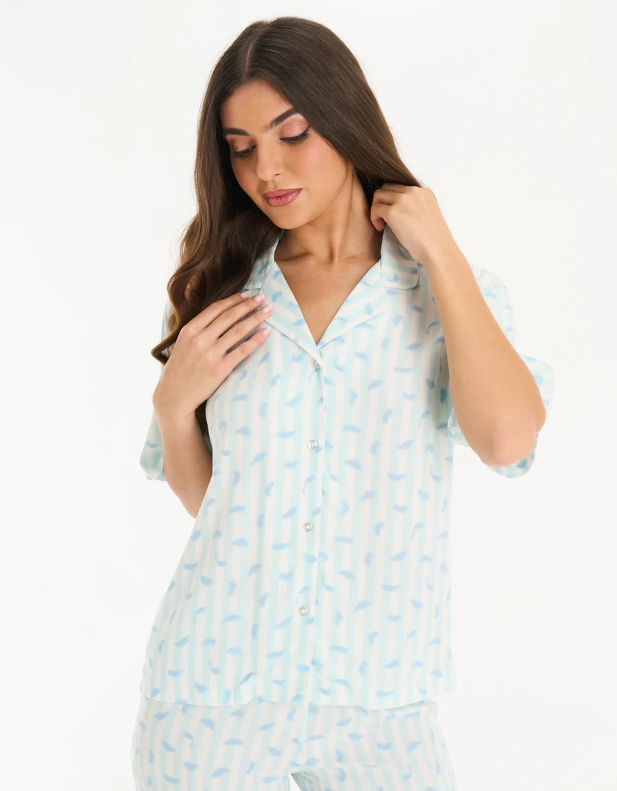 Floral Print Pajama Set