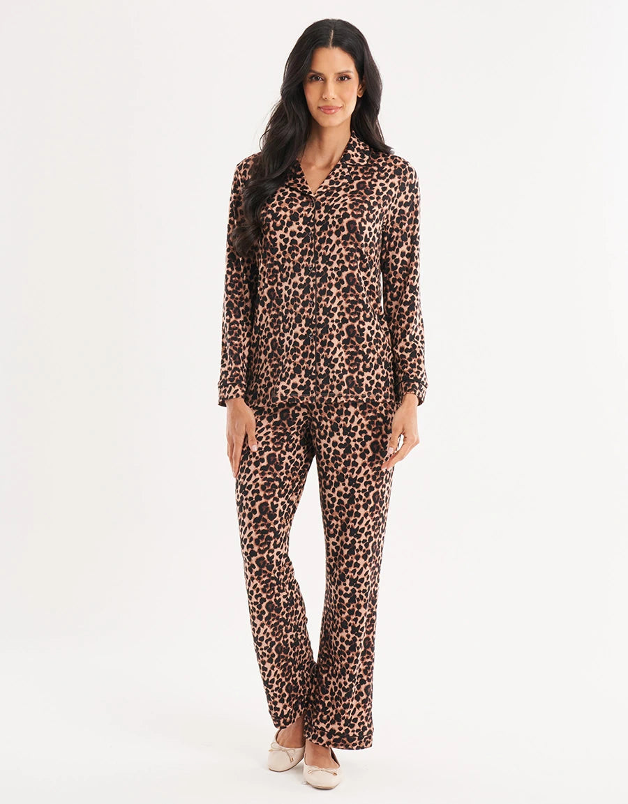 Leopard Print Pajama Set
