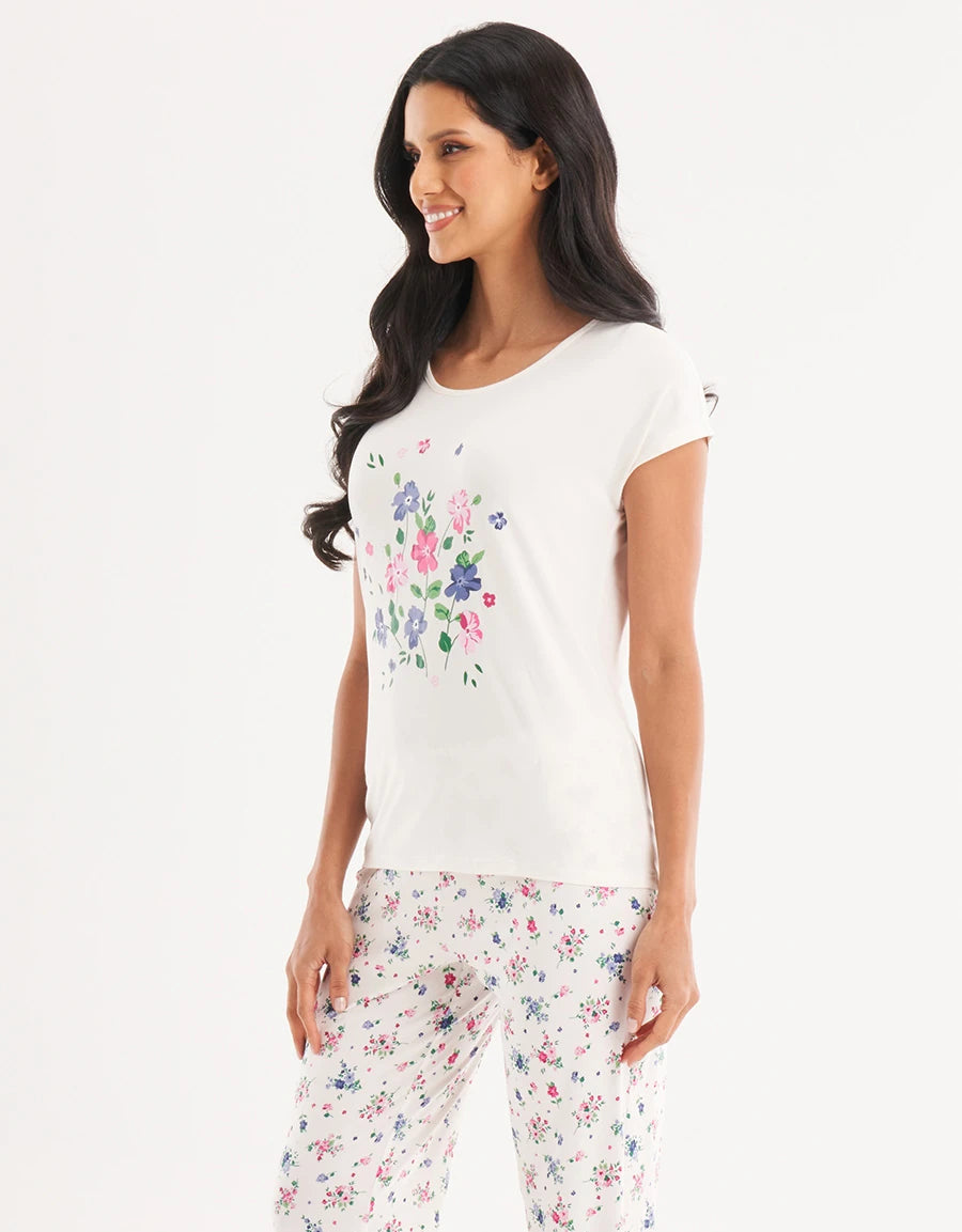 Floral Print Pajama Set