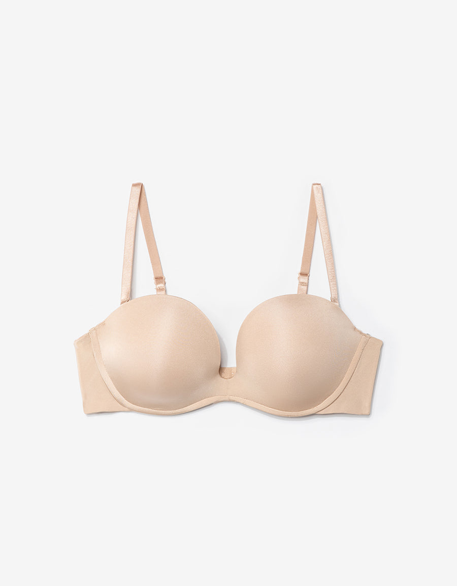 Microfiber Strapless Plunge Bra