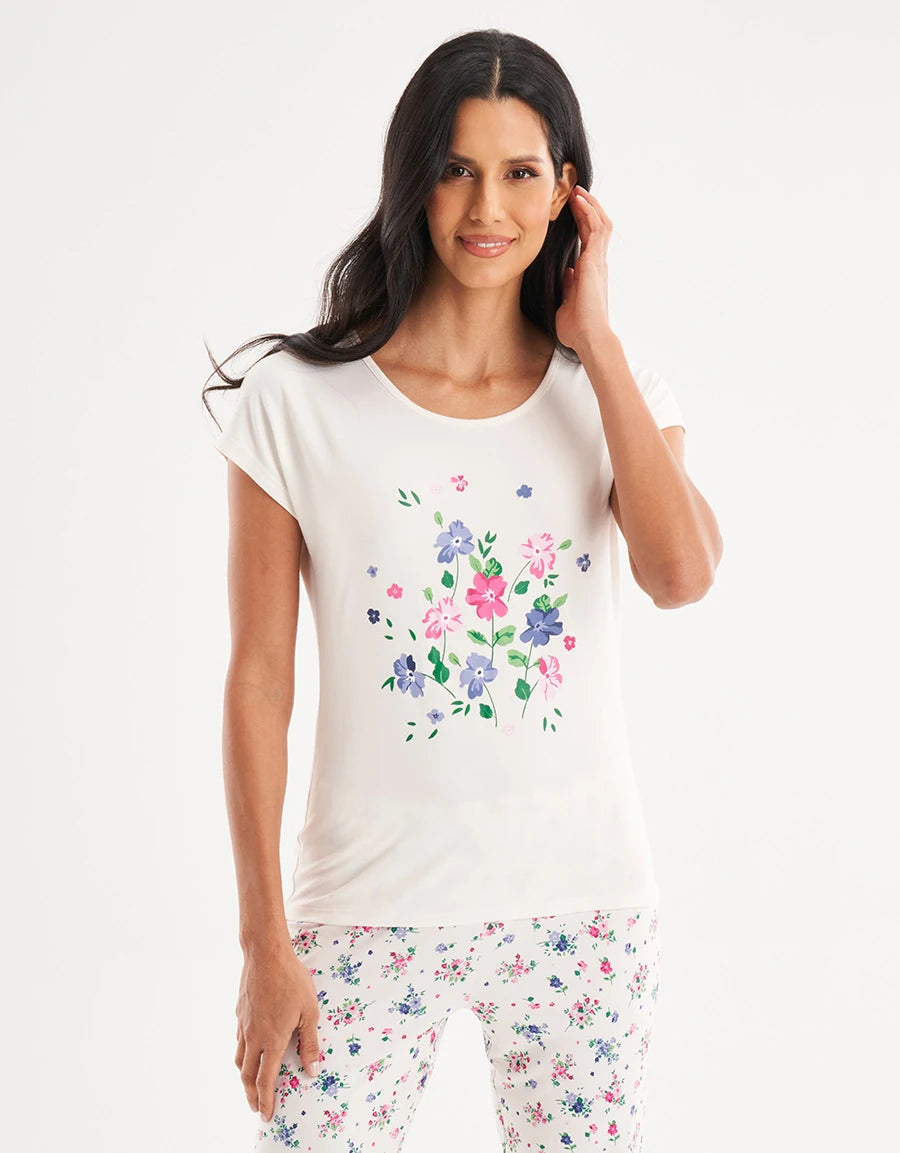 Floral Print Pajama Set