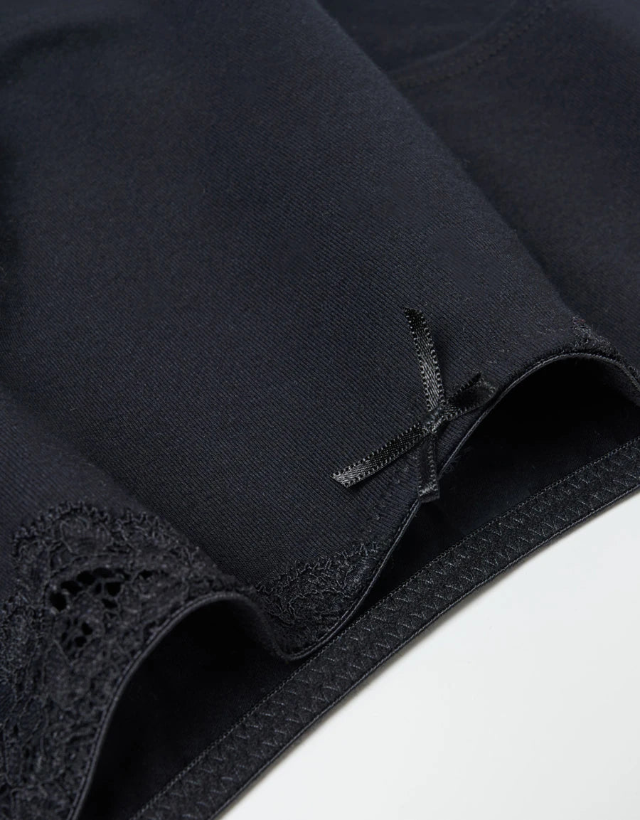 Lace-Trim Cotton Hipster Panty