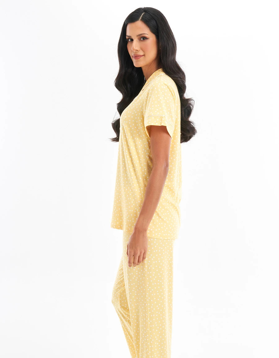 Polka Dot Print Pajama Set