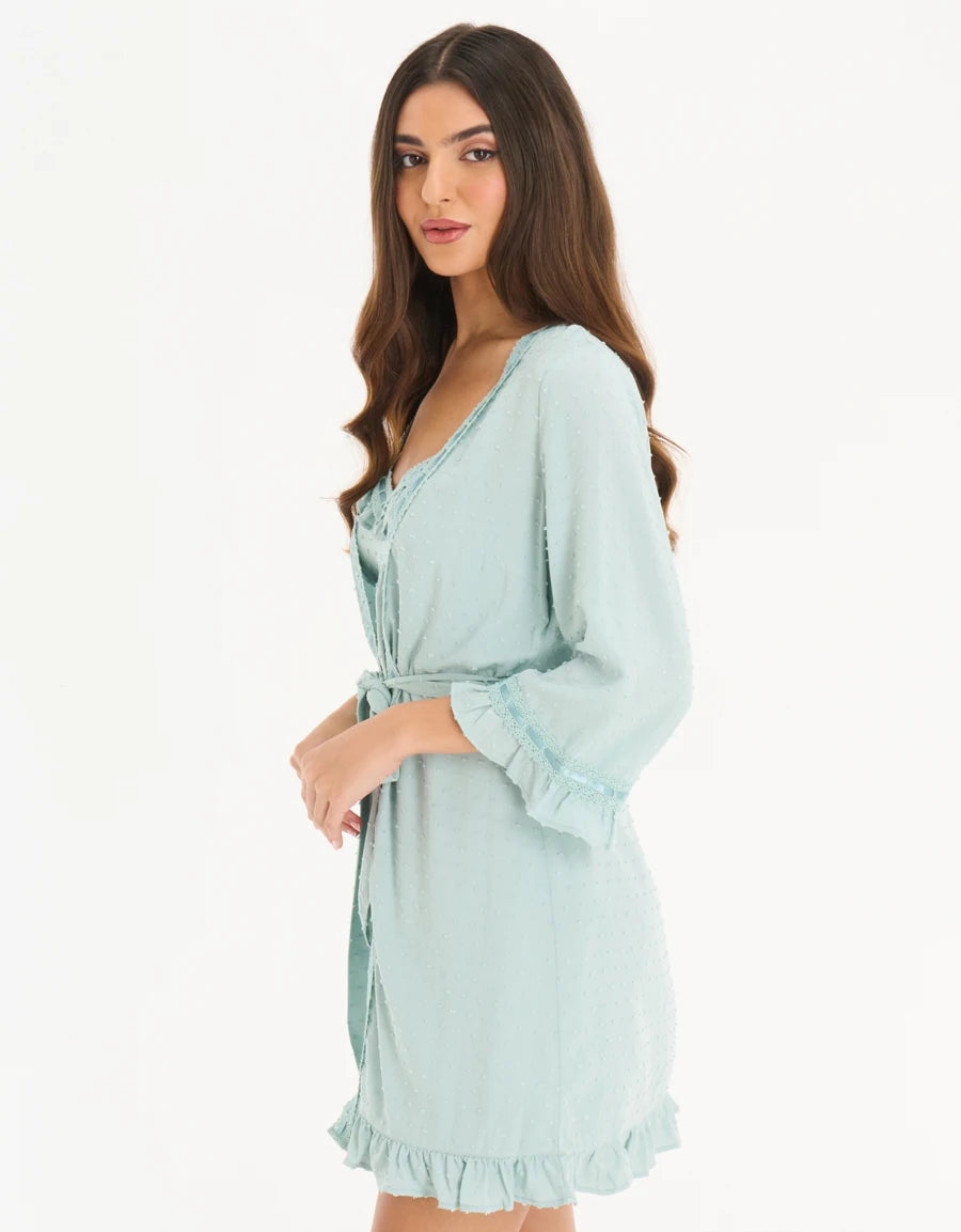 Short Dobby Robe