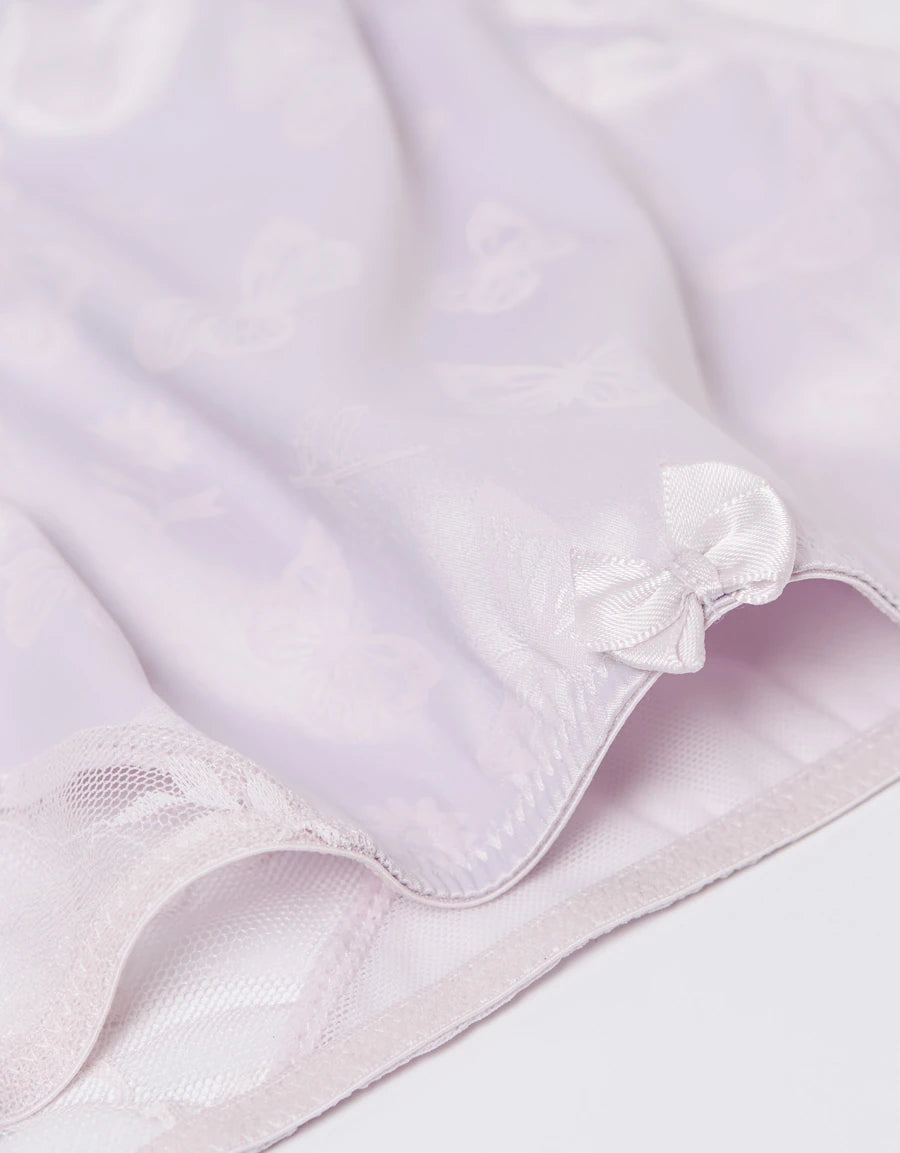 Lace-Trim Satin Bridal Brazilian Panty