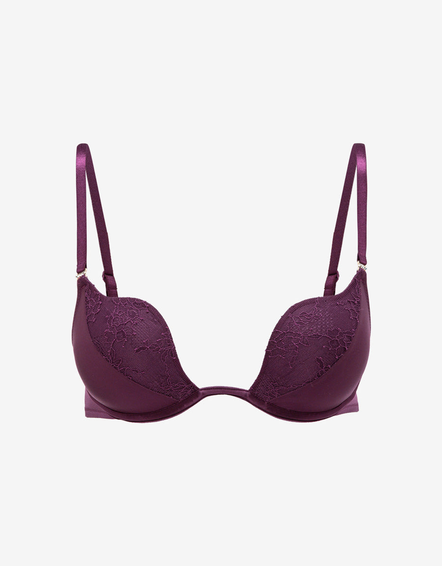 Lace Push Up Plunge Bra