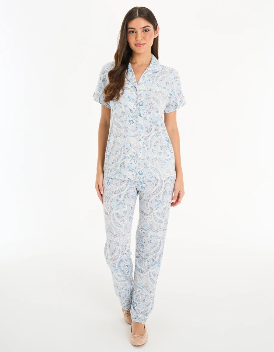 Paisley Print Pajama Set