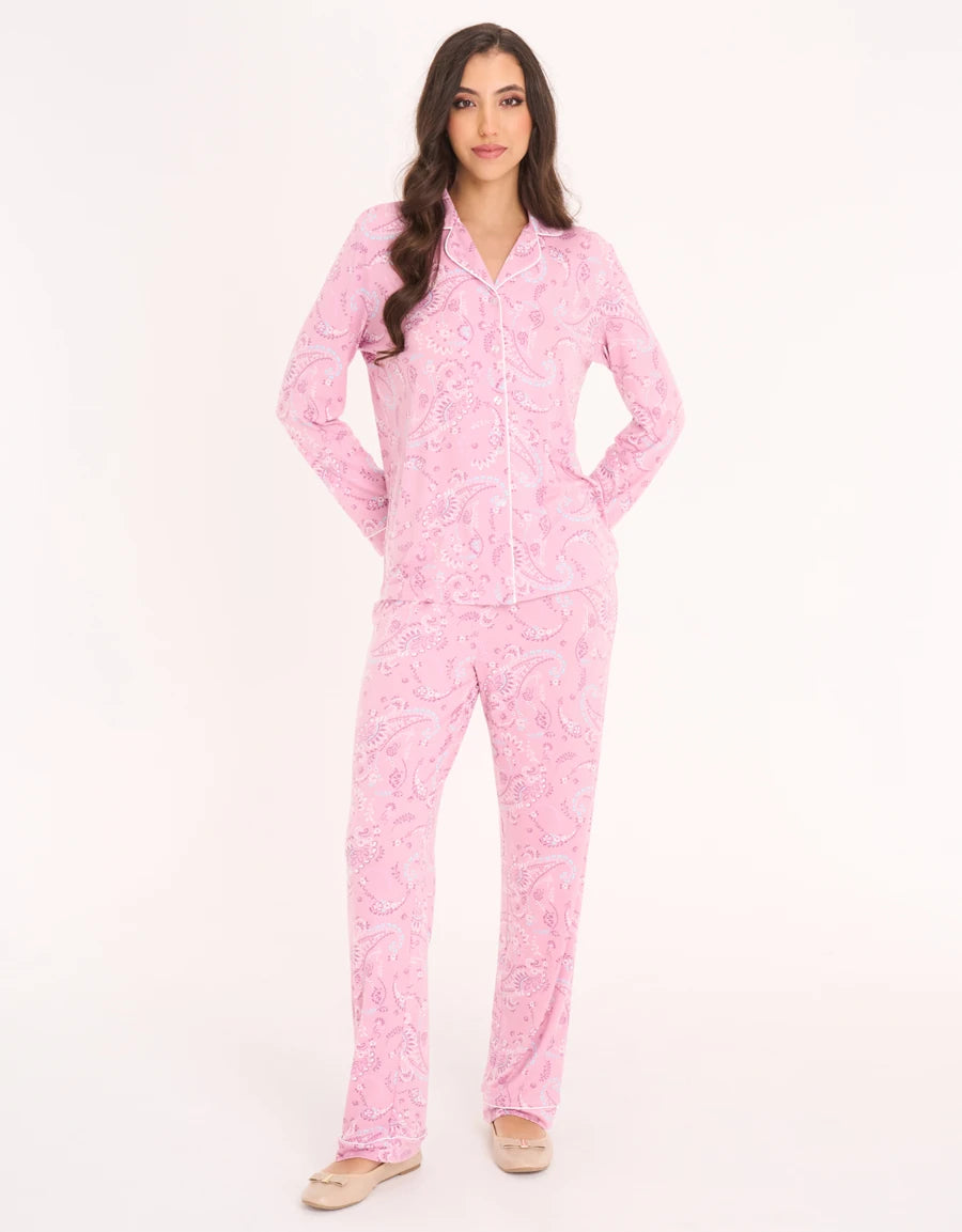 Paisley Print Pajama Set