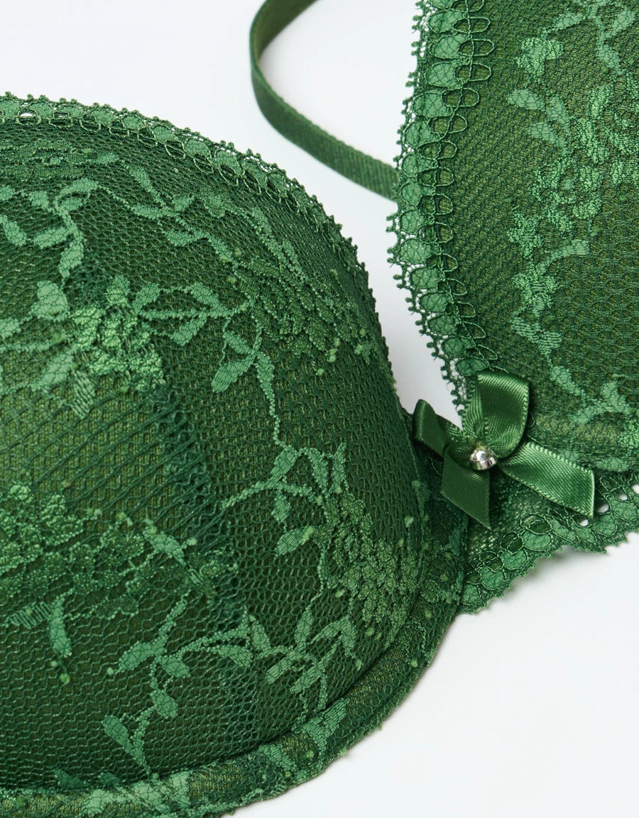 Lace Push-Up Plunge Bra