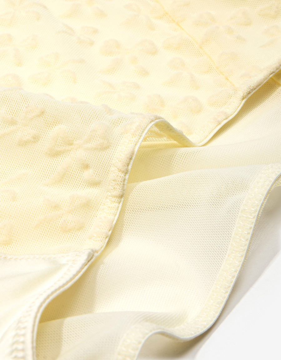 Satin Bikini Panty in Light Yellow