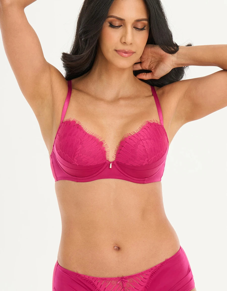 Lace Push-Up Plunge Bra