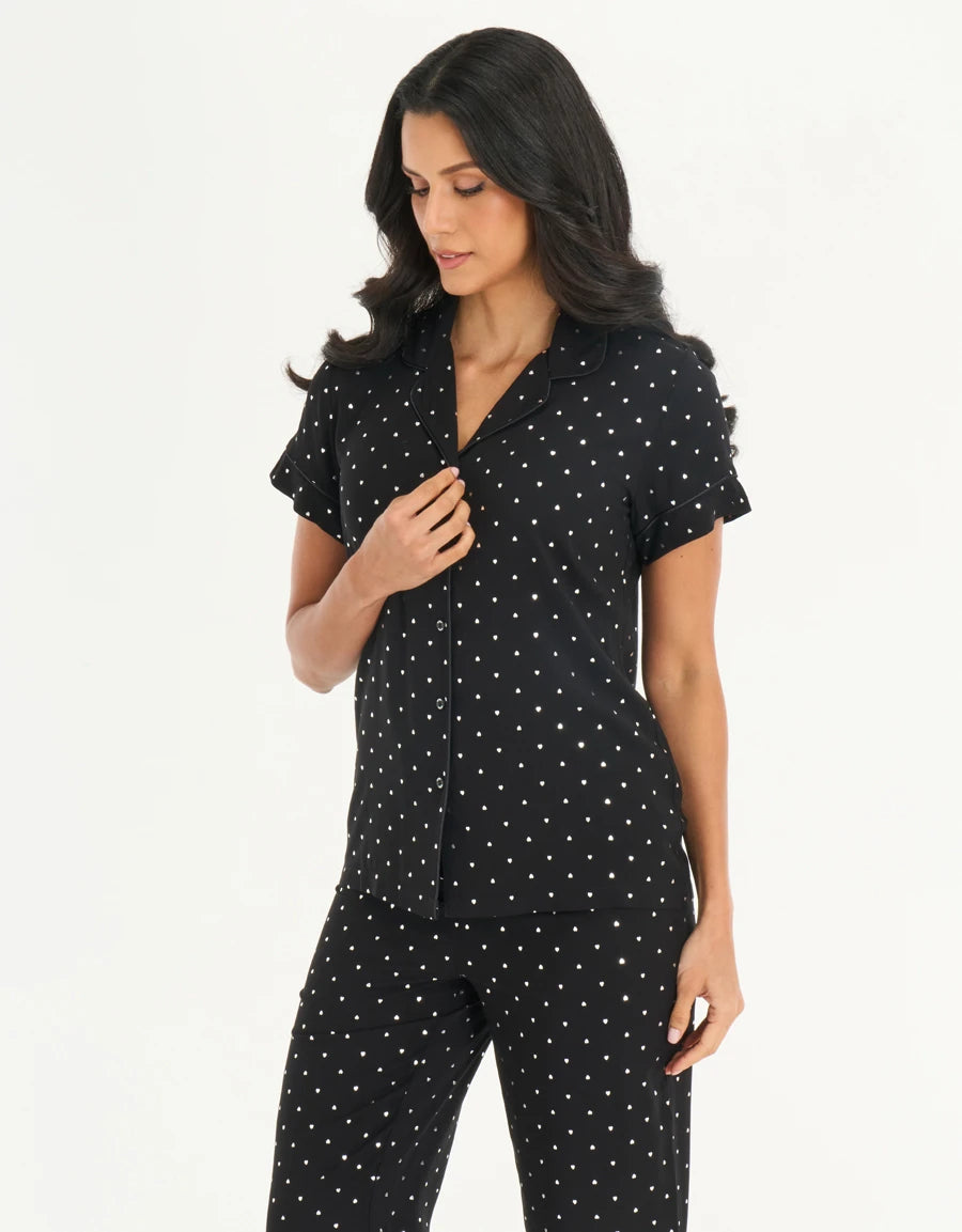 Polka Dot Print Pajama Set