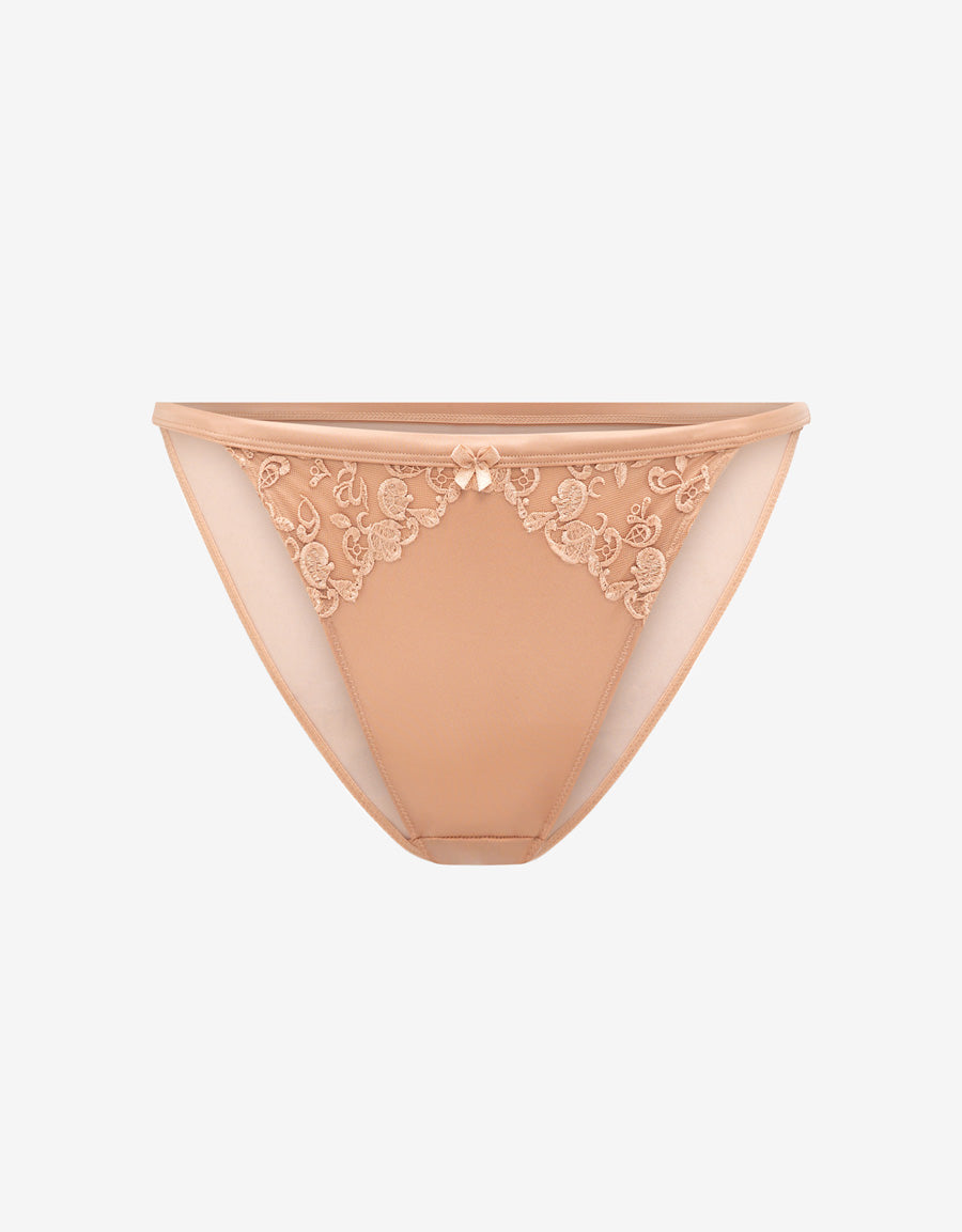 Embroidered Tanga Panty