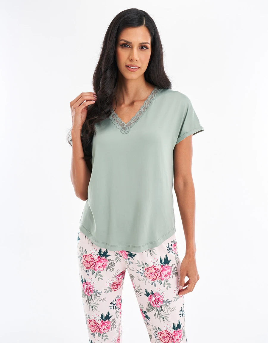Floral Print Pajama Set