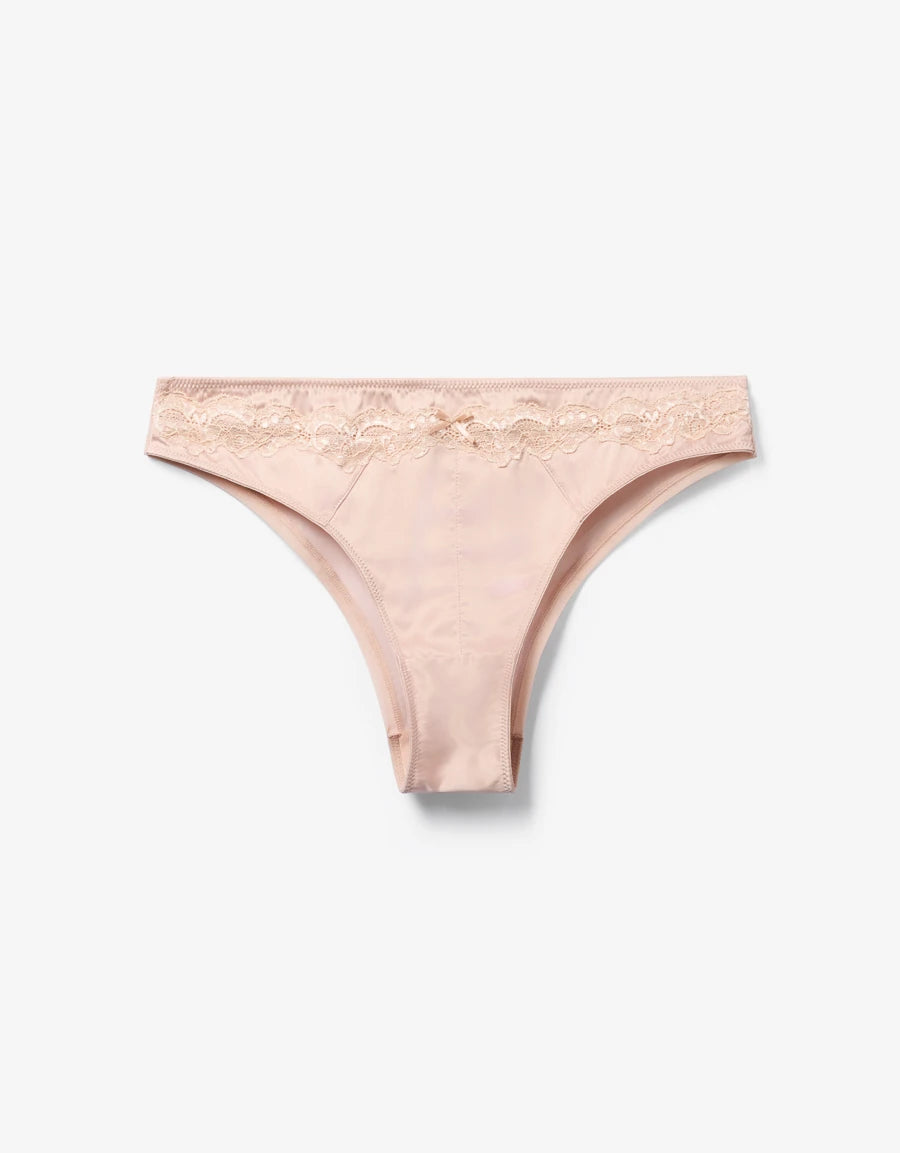 Lace-Trim Brazilian Panty