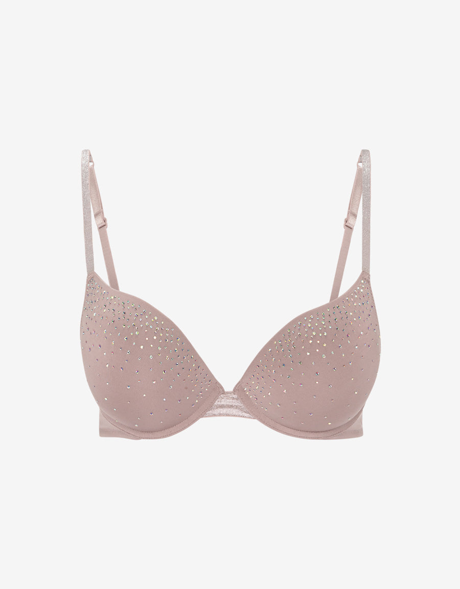 Sparkle Double Push Up Plunge Bra