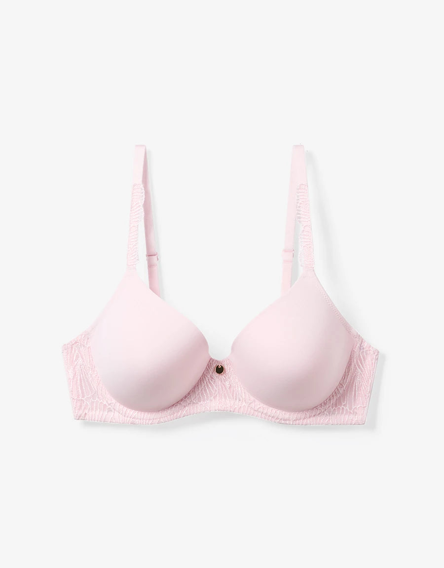 Embroidered Padded Plunge Bra