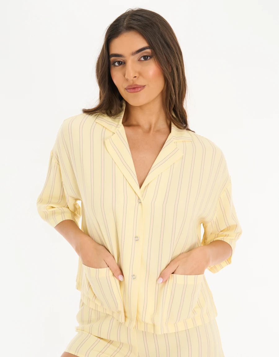 Striped Short Pajama Set