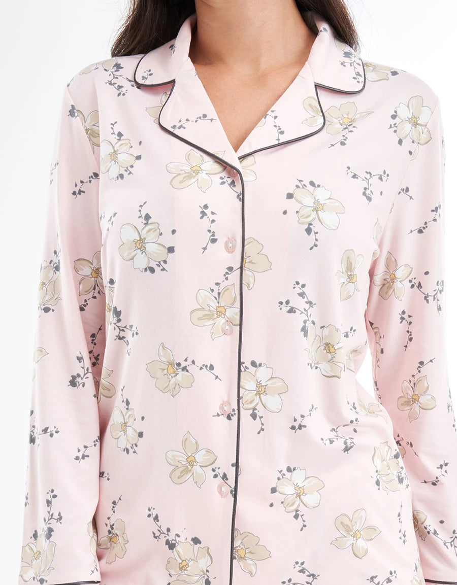Floral Print Pajama Set