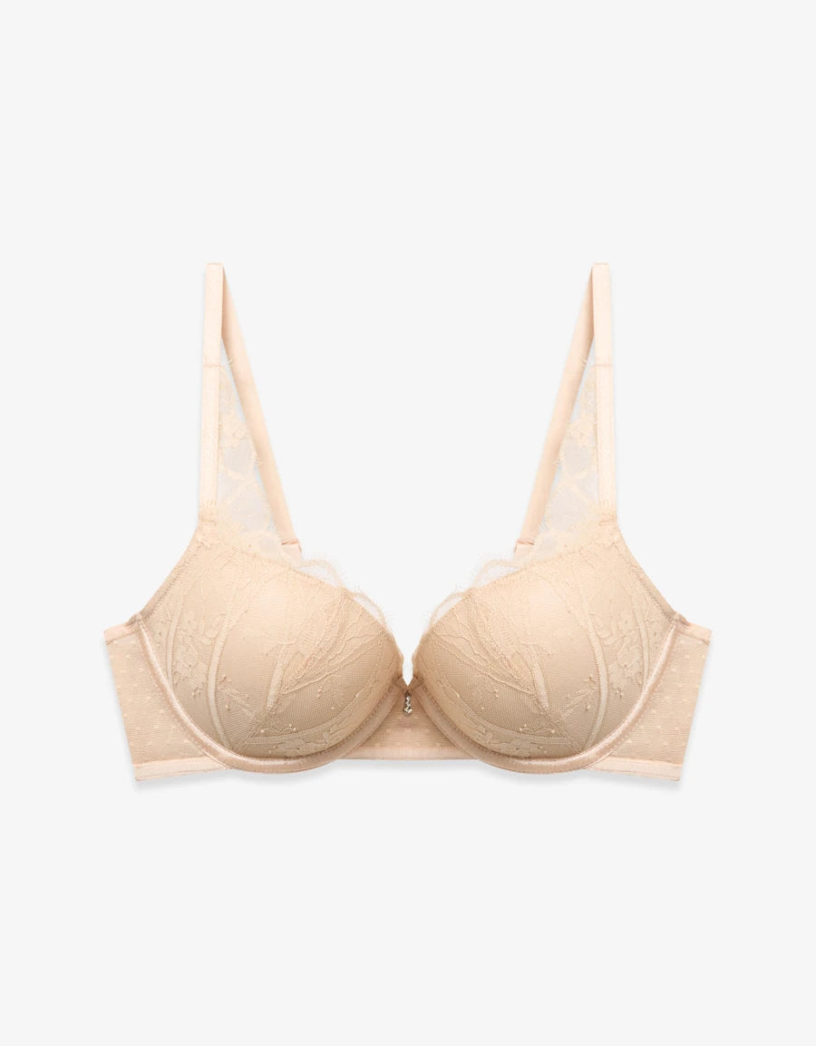 Lace Push-Up Balconette Bra