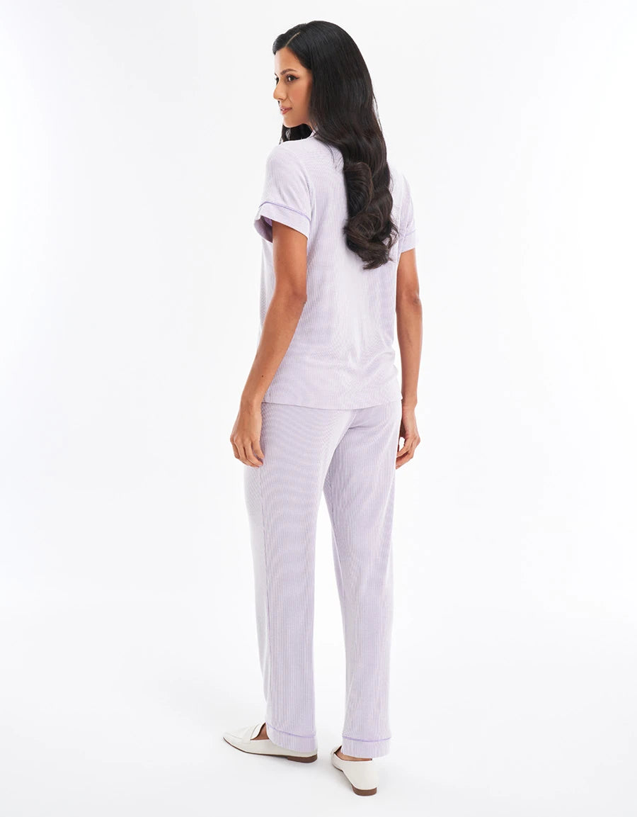 Ribbed Pajama Set