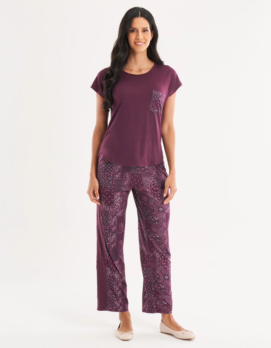 Paisley Print Pajama Set