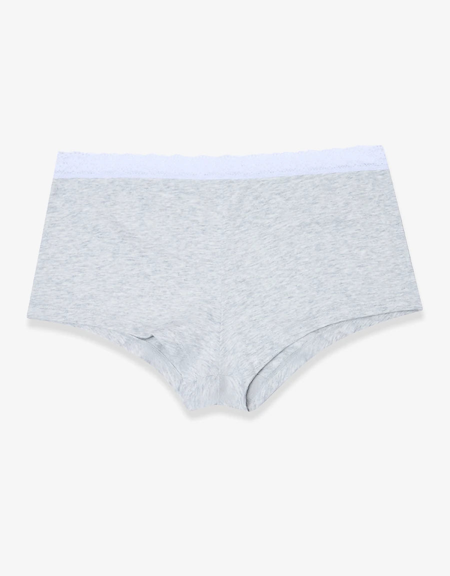 7-Pack Lace-Trim Cotton Hipster Panties