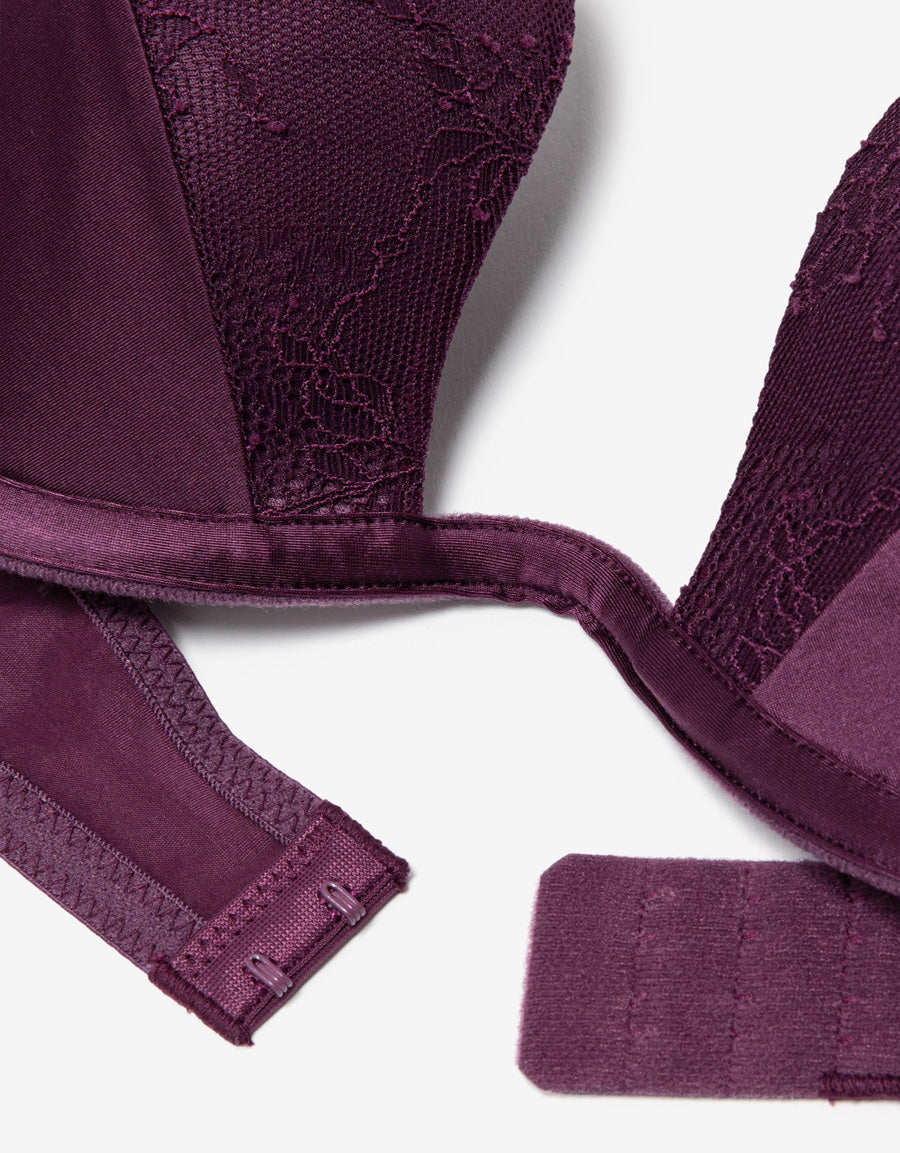 Lace Push Up Plunge Bra
