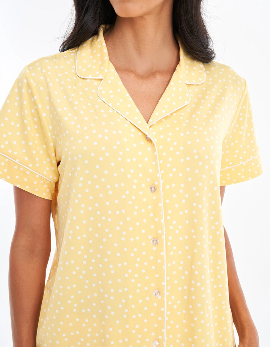 Polka Dot Print Pajama Set