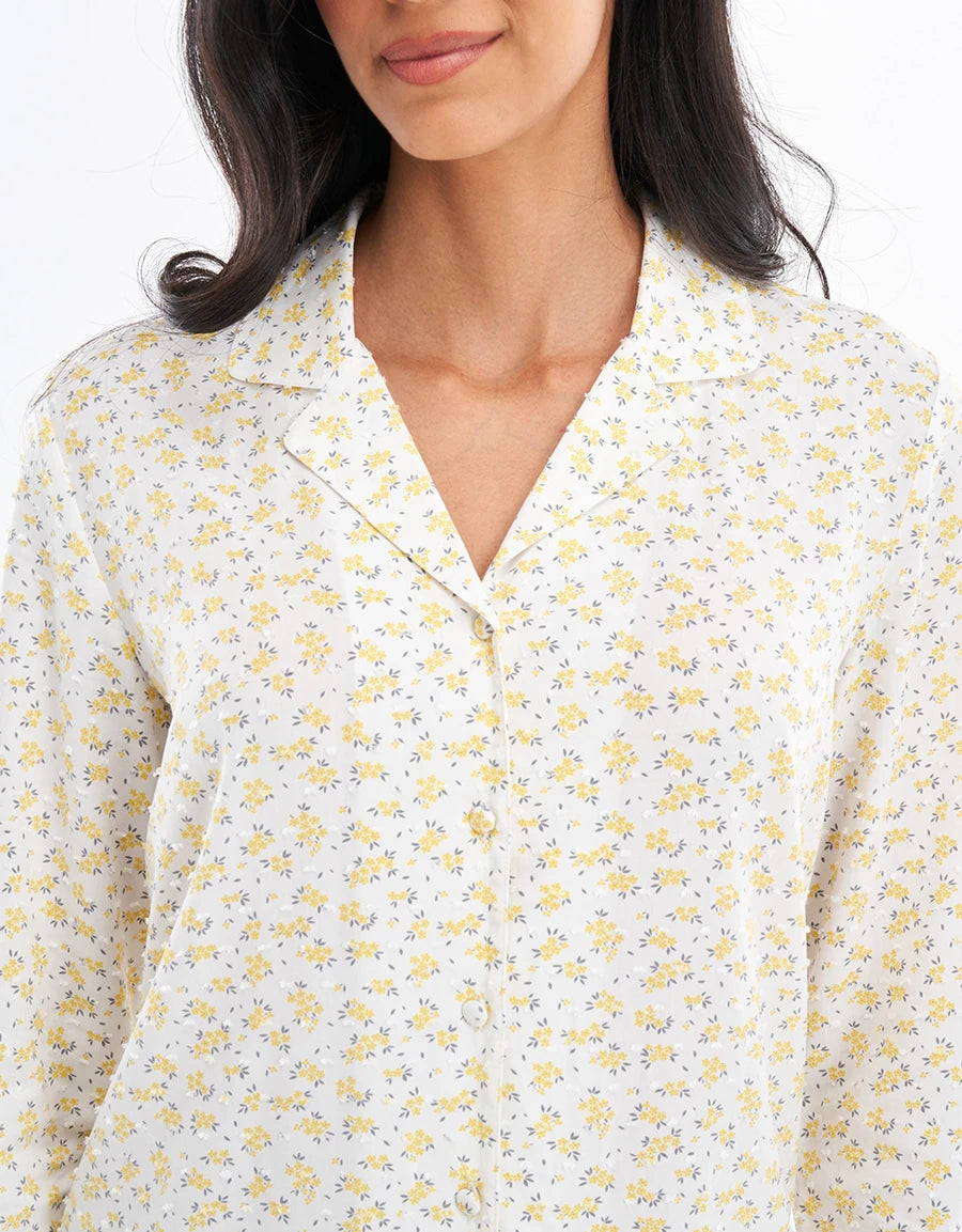 Floral Print Pajama Set
