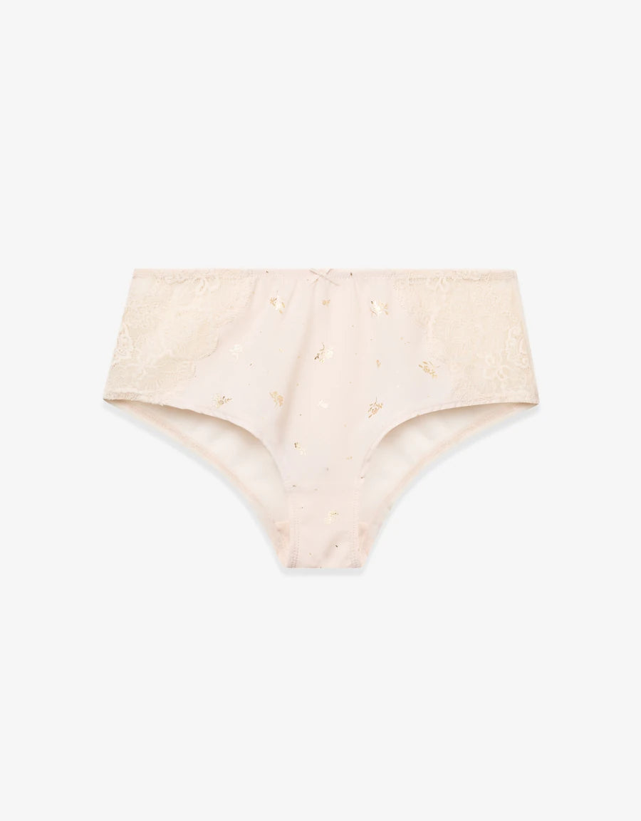 Lace-Trim Bridal Hipster Panty