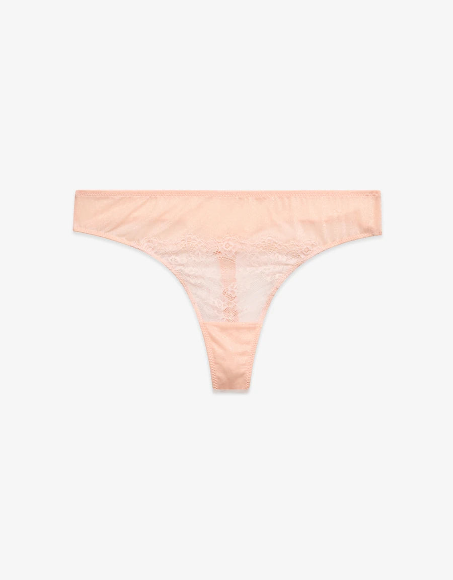 Lace-Trim Thong Panty