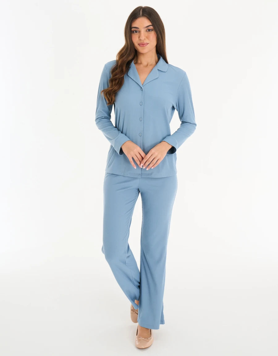 Ribbed Pajama Set
