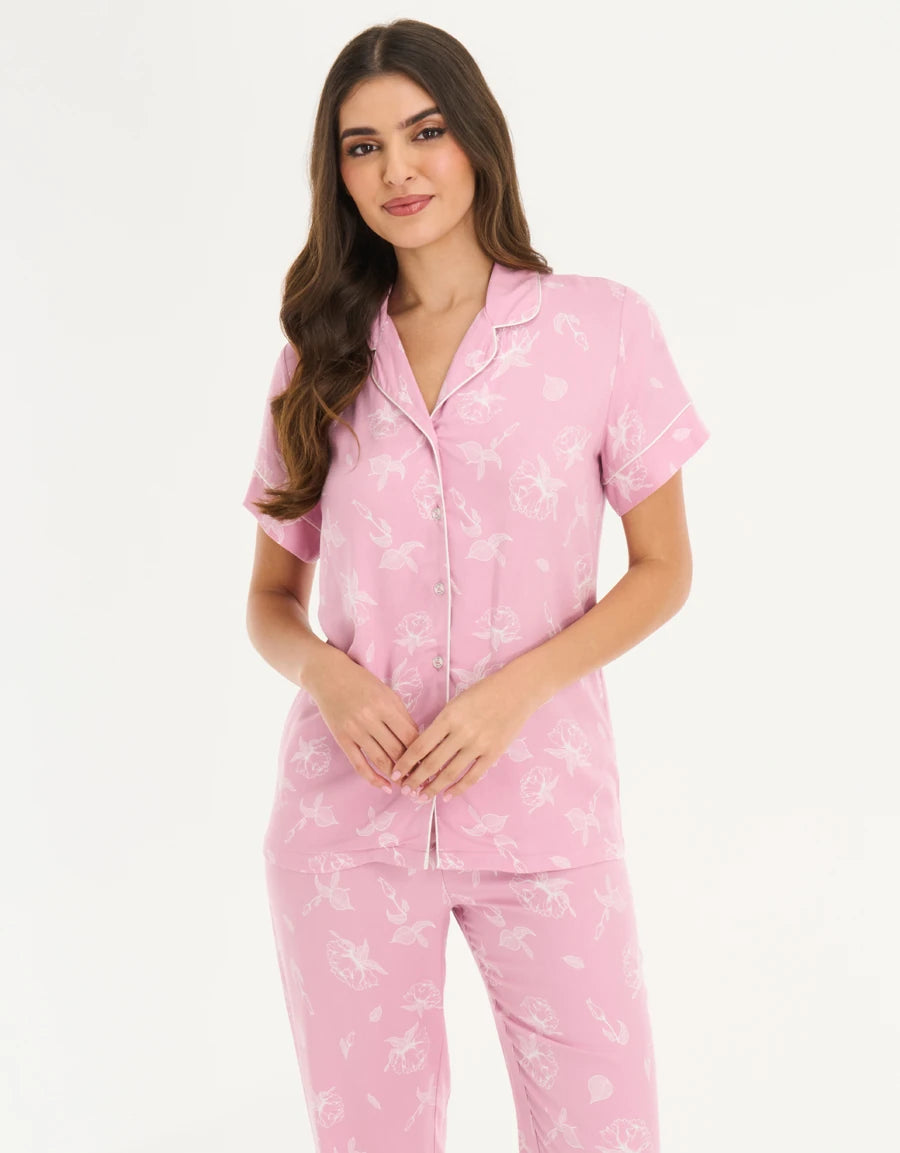 Floral Print Pajama Set