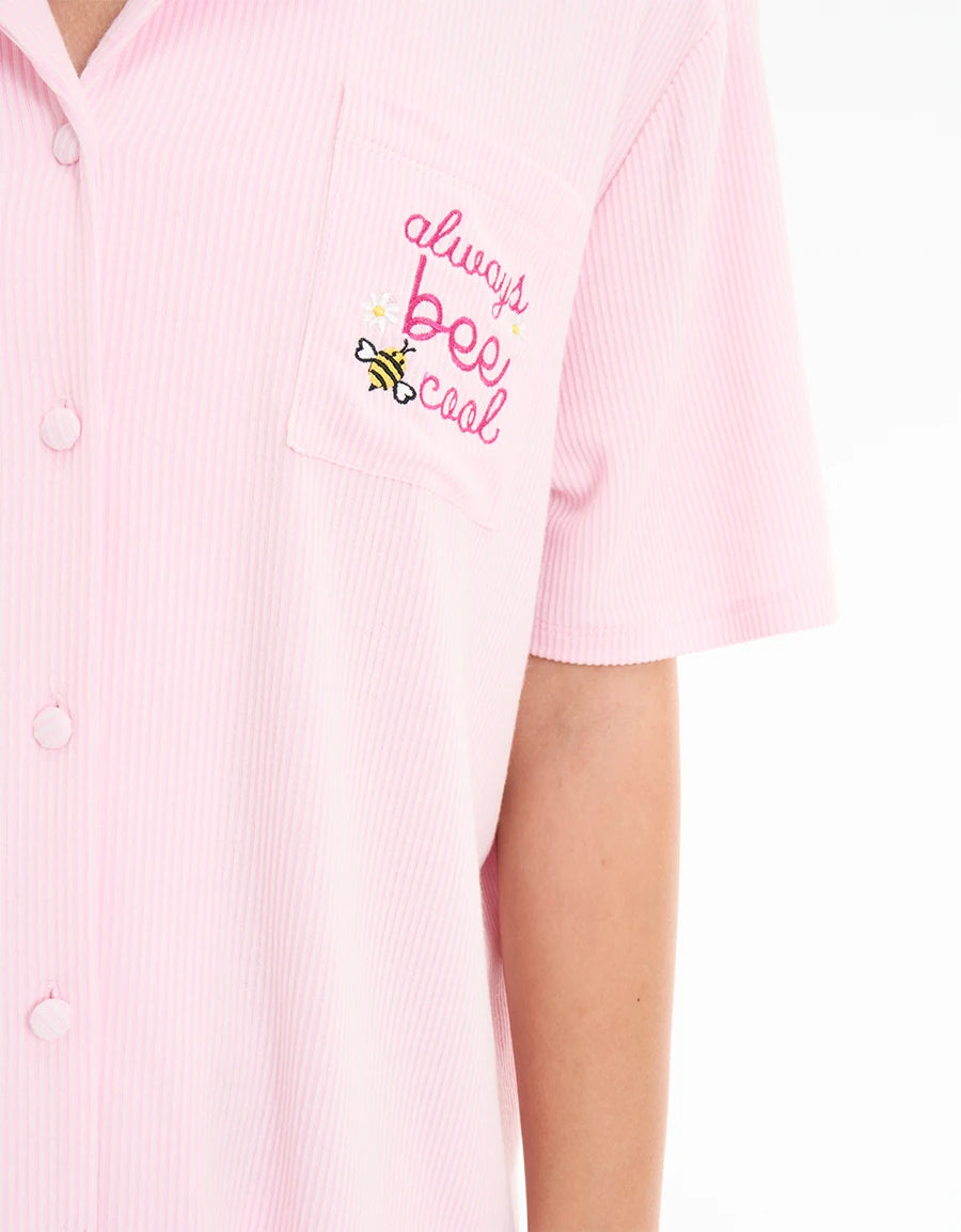 Ribbed Pajama Set