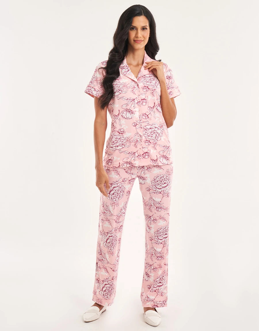 Floral Print Pajama Set