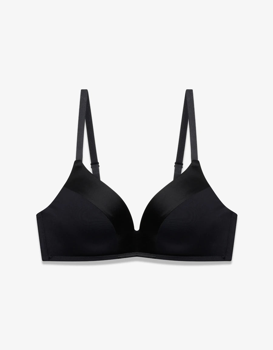 Smooth Microfiber Push-Up Plunge Bra