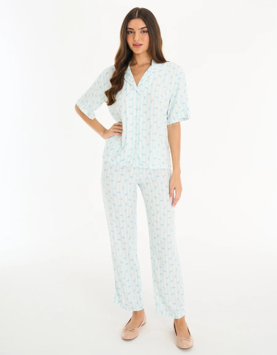 Floral Print Pajama Set