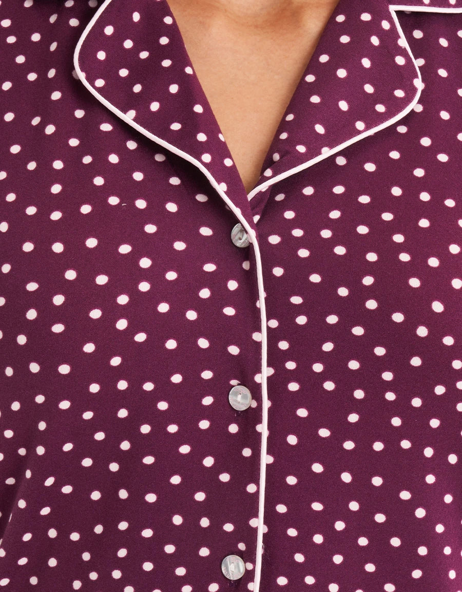 Polka Dot Print Pajama Set