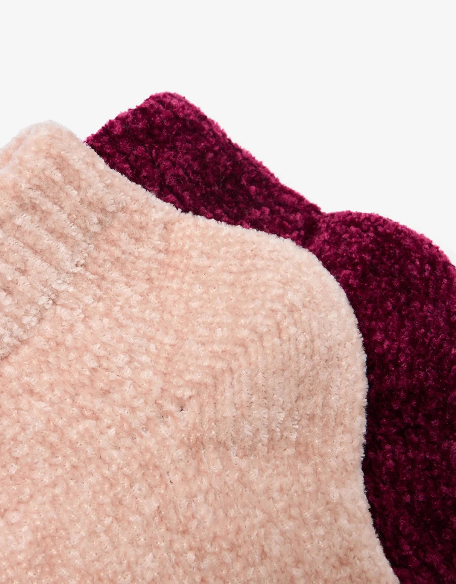 2-Pack Chenille Liner Socks