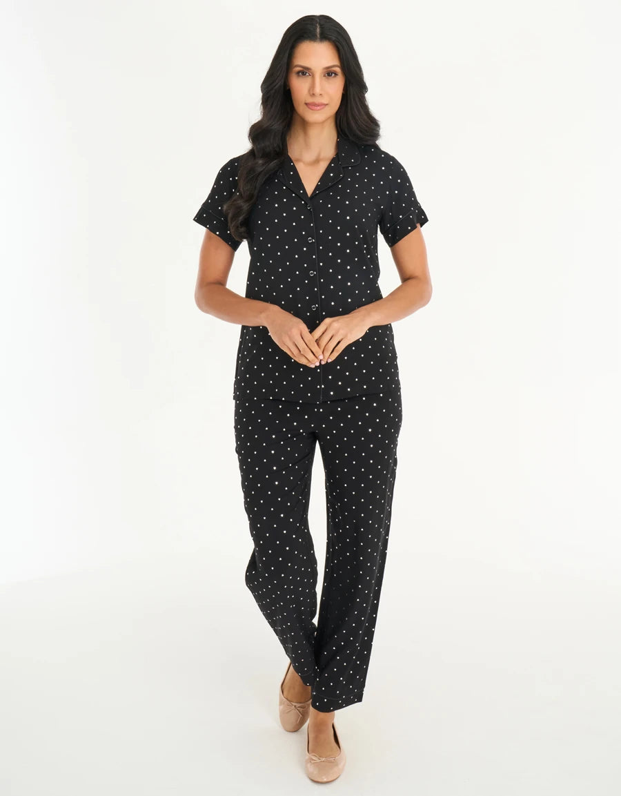 Polka Dot Print Pajama Set