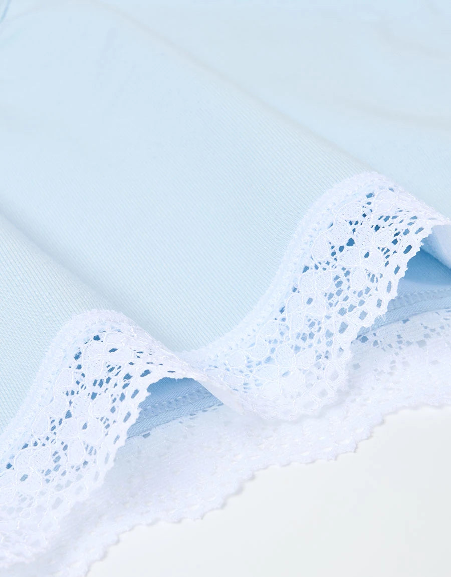 7-Pack Lace-Trim Cotton Maxi Panties