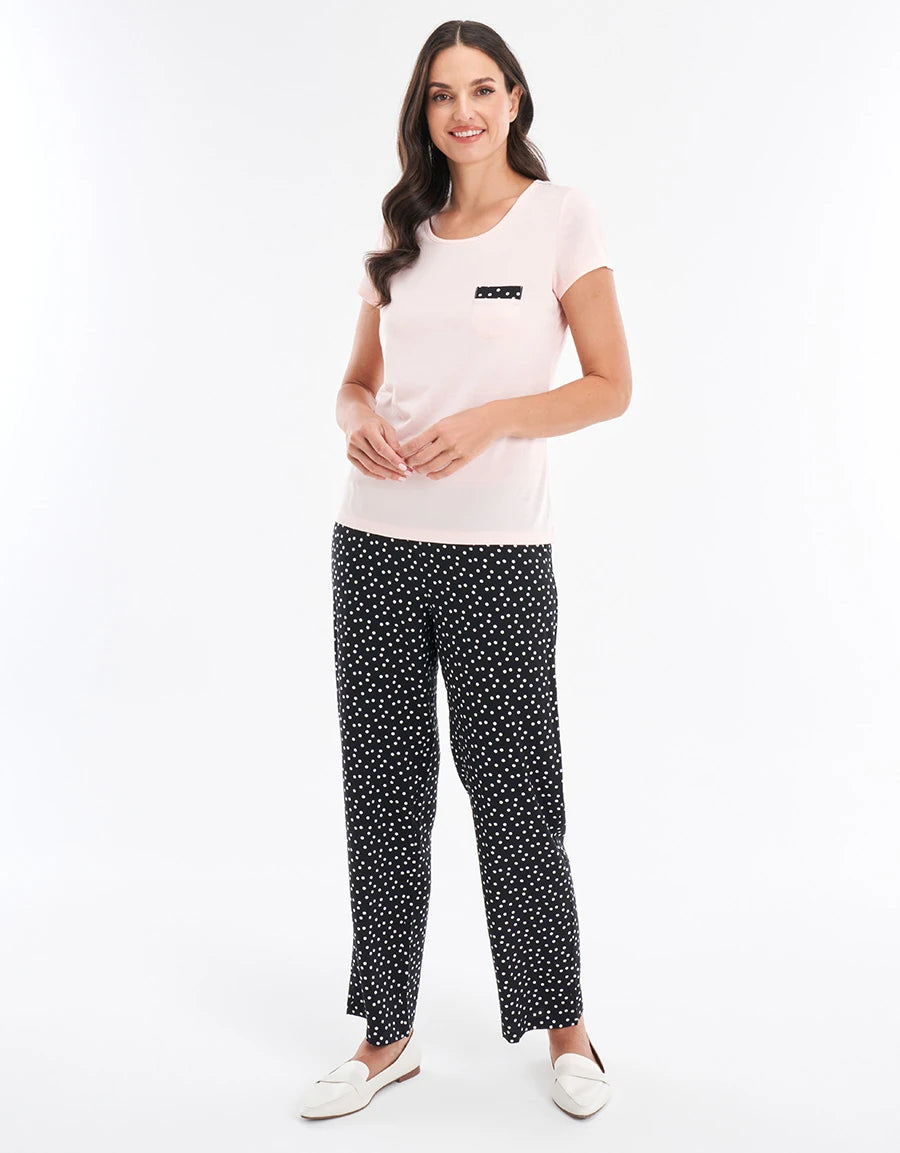 Polka Dot Print Pajama Set