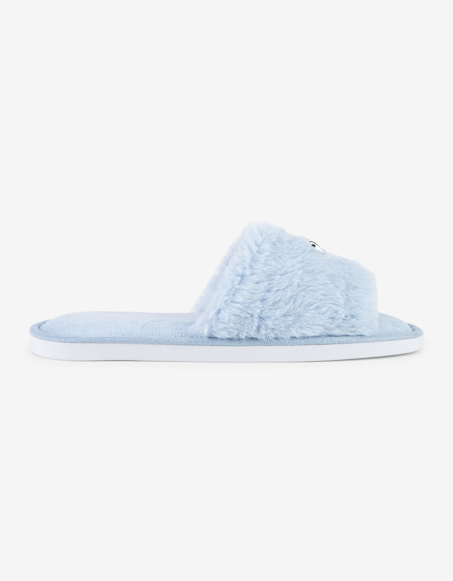 Faux Fur Close Toe Slipper