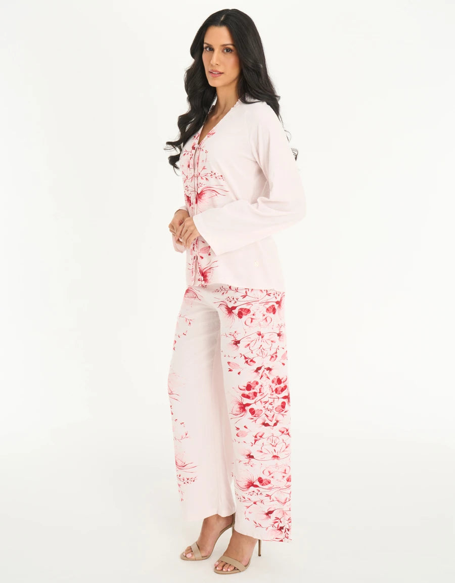 Floral Print Pajama Set