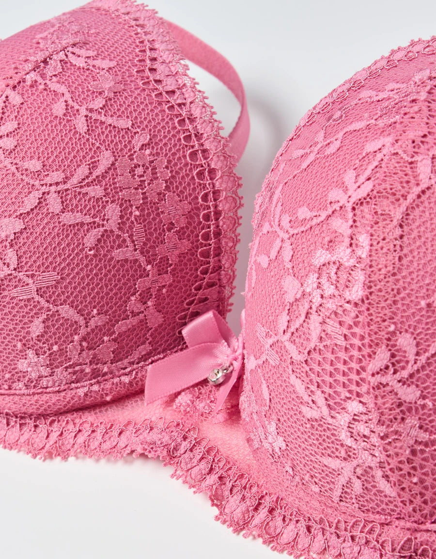 Lace Push-Up Balconette Bra