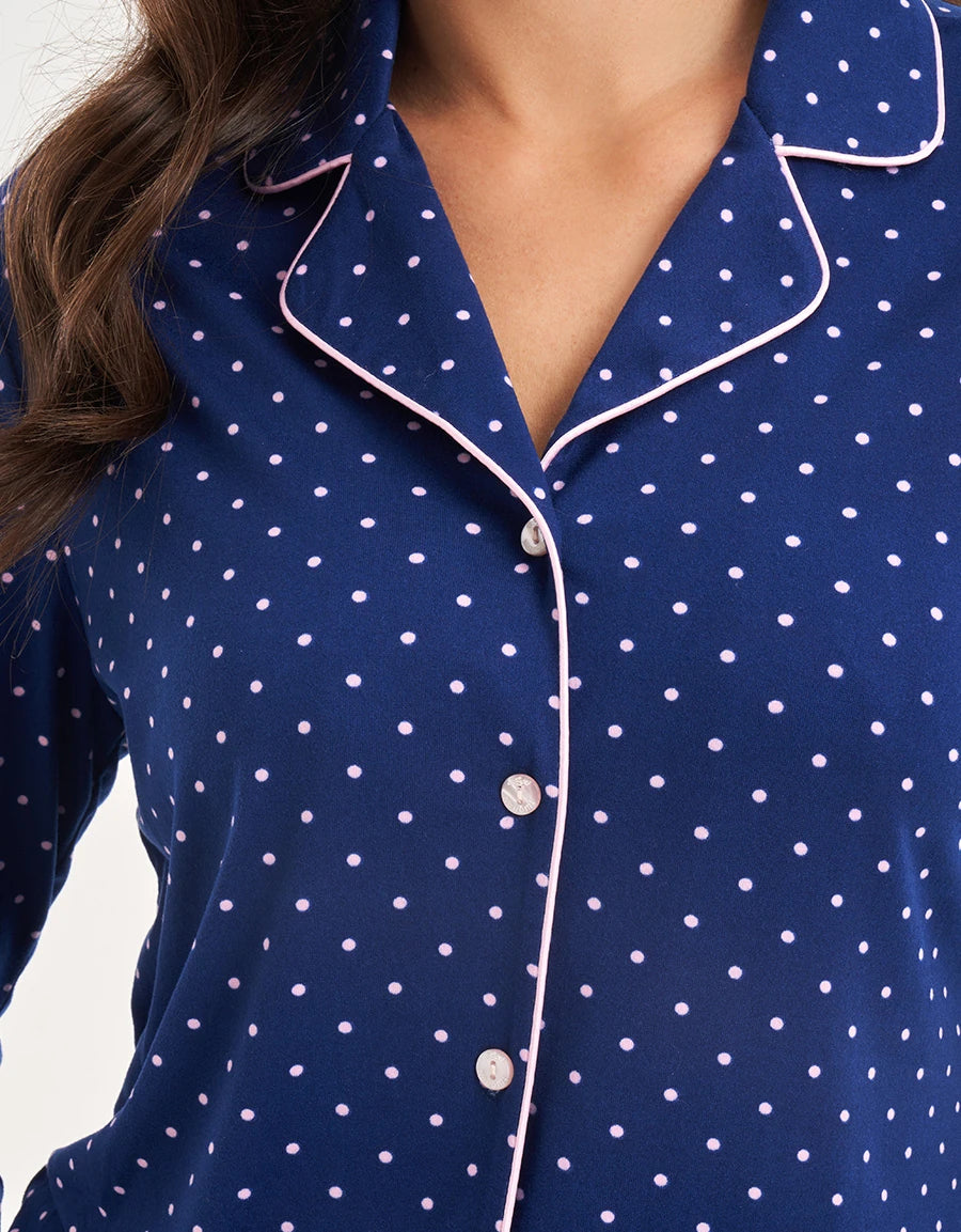 Polka Dot Print Pajama Set