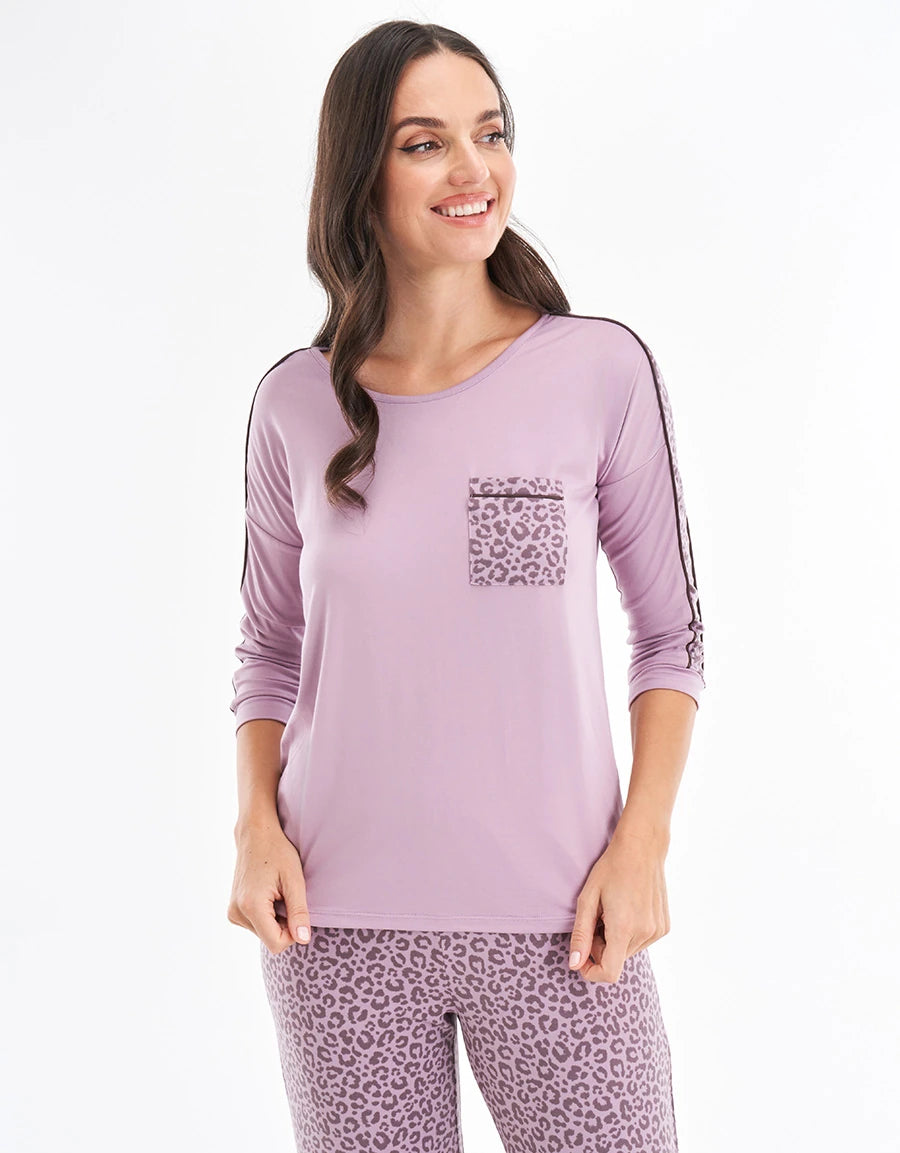Leopard Print Pajama Set