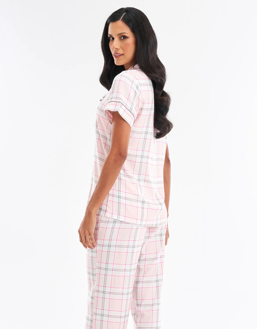 Checked Print Pajama Set